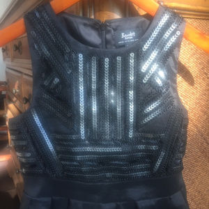 Girls Chic Black Party Dress